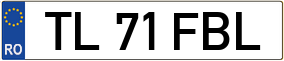 Trailer License Plate